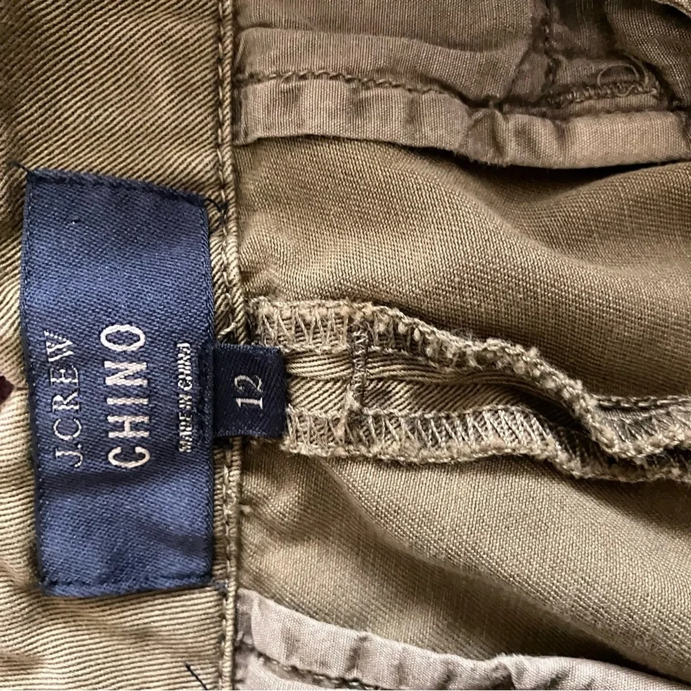 J crew High Waist Wide Leg‎ Chino Green